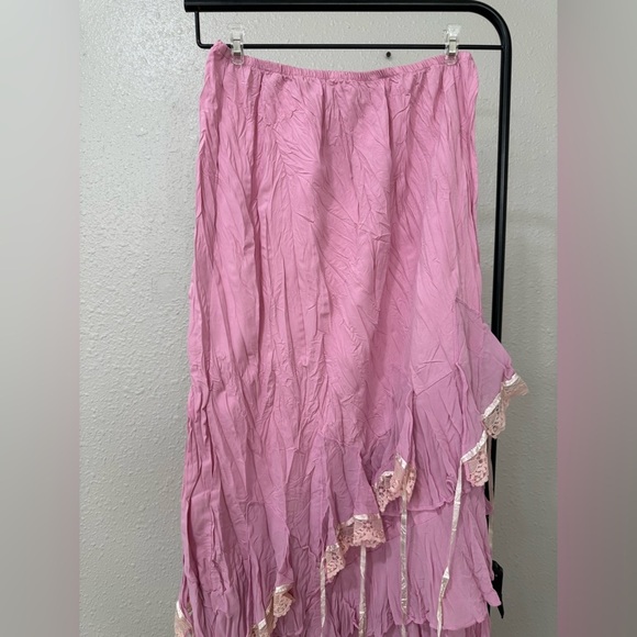 BOHO DOllS ASYMMETRICAL MIDI SKIRT S-M - Picture 4 of 10